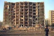 Aftermath of the Khobar Towers bombing in 1996.